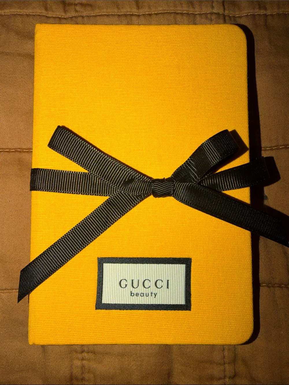 GWP-Gucci Note Book - Yellow with Black Ribbon
